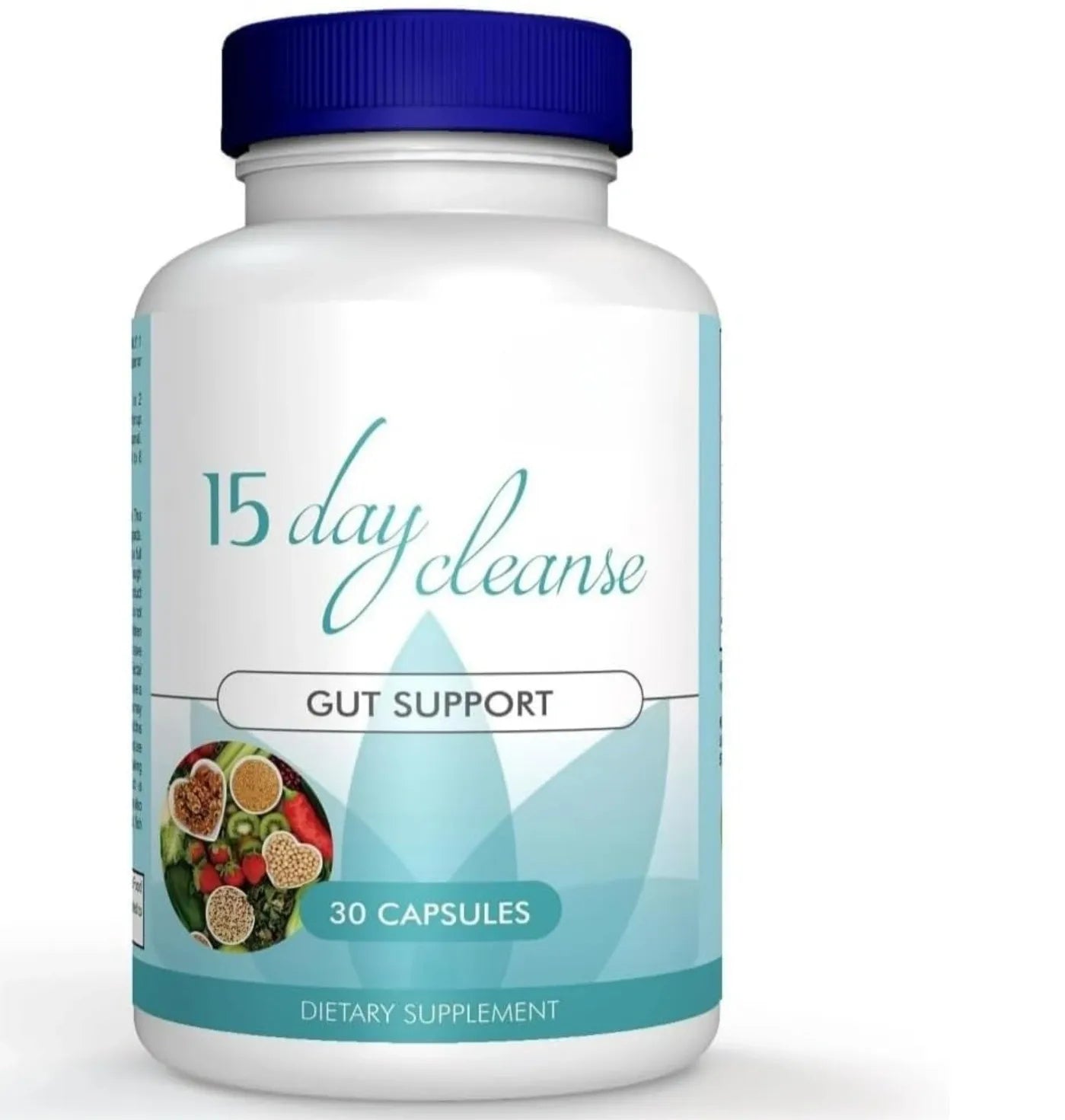 15 Day Gut Cleanse - Gut and Colon Support, 15 Day Cleanse Bowel Dissolving Capsules, Advanced Formula with Senna, Cascara Sagrada & Psyllium Husk, 30 Capsules/Bottle (1pc)