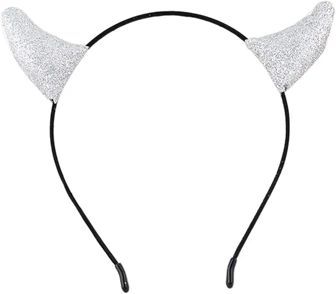 Glitter Devil Horns Headband Halloween Fancy Dress Cosplay Hairband