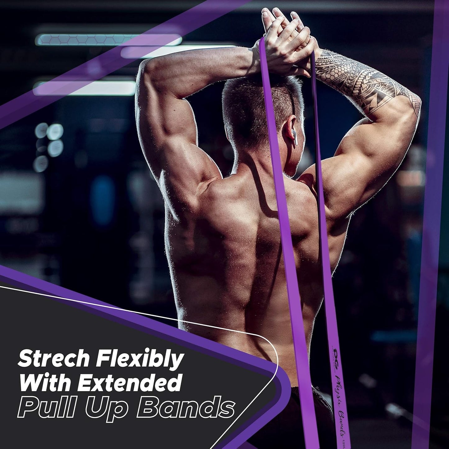 Physix Gear Pull Up Assistance Resistance Extra Heavy Band - Purple (Single)