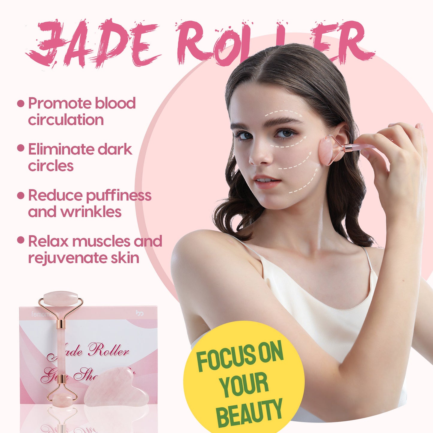 Jade Roller and Gua Sha Set