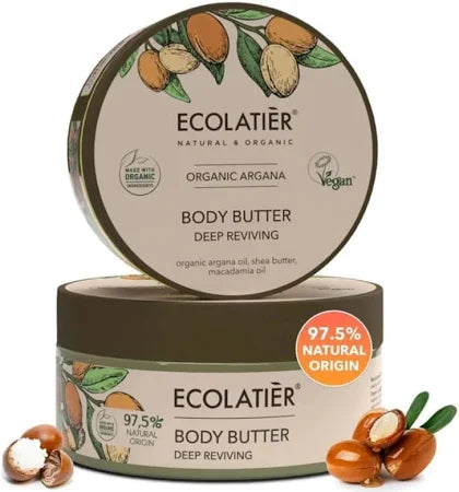 Organic Argana Body Butter Deep Reviving, 200 ml/6.76 fl. oz.