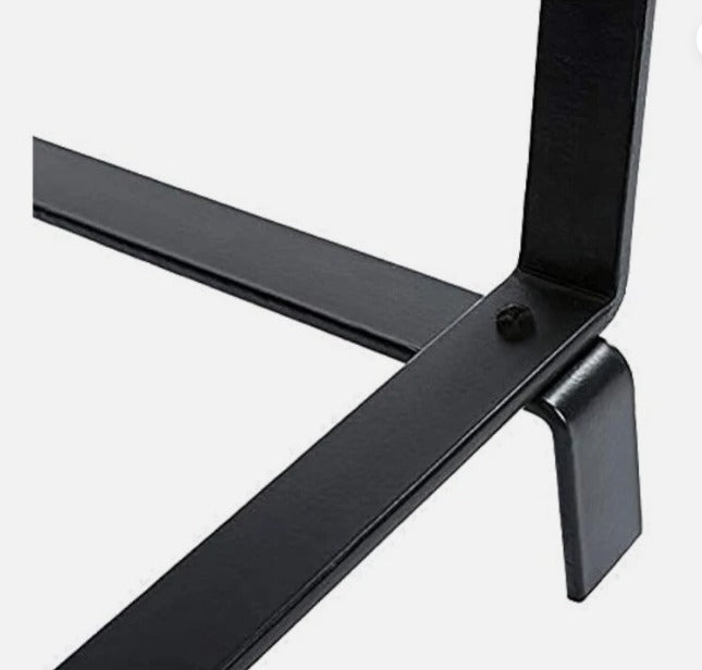 2-Tier Indoor Firewood & Kindling Rack – Metal Fireplace Log Holder & Storage