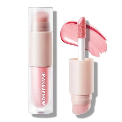 Liquid Blush Stick for Cheeks Natural Matte Finish Make Up, High Pigment Blush Stick Long-lasting Dewy Cheek Tint With Build in Brush#L002