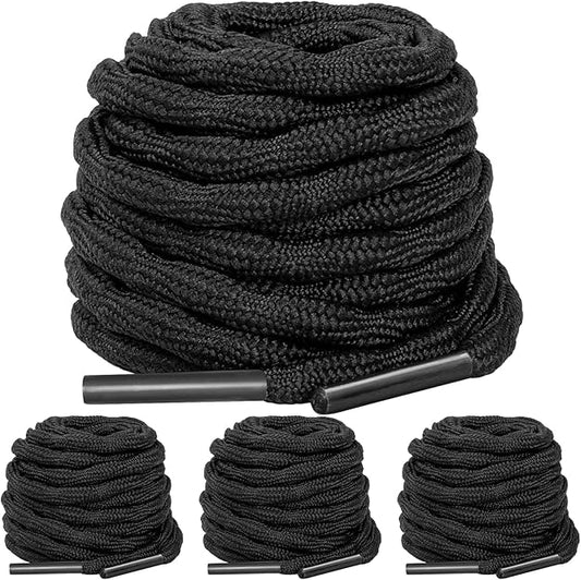 UpUGo 3 Pair Boot Shoe Laces, Round Shoelaces for Athletic Running Hiking Sneakers Shoes Boot