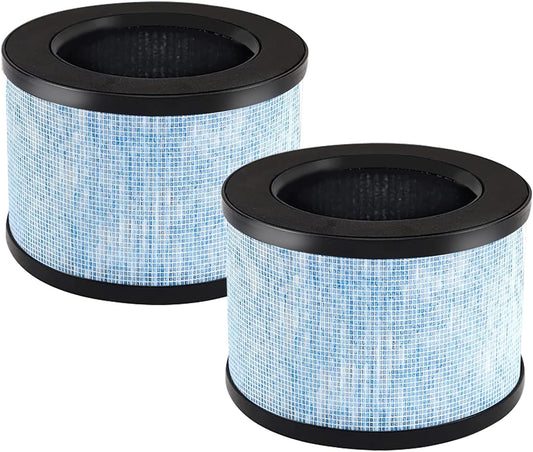 2 Pack MK01 Air Filter Replacement for Aroeve Air Purifiers Filter MK01, MK06, True Filter Compatible with ToLife TZ-K1, Kloudi DH-JH01, Pomoron MJ012H,EPI080/EP1080,FreAire HAP601 & KN6391