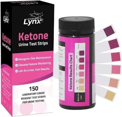 150 Count Leaping Lynx Ketone Urine Test Strips