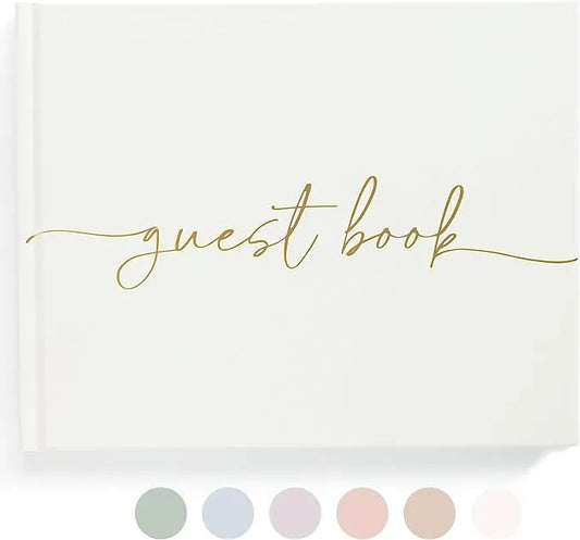 Lamare Elegant Blank Page Wedding Guest Book – The Perfect Polaroid Guest Book for Wedding Receptions, Birthdays, Baby Showers, and Special Events – A Stylish Sign-in Book for Guests