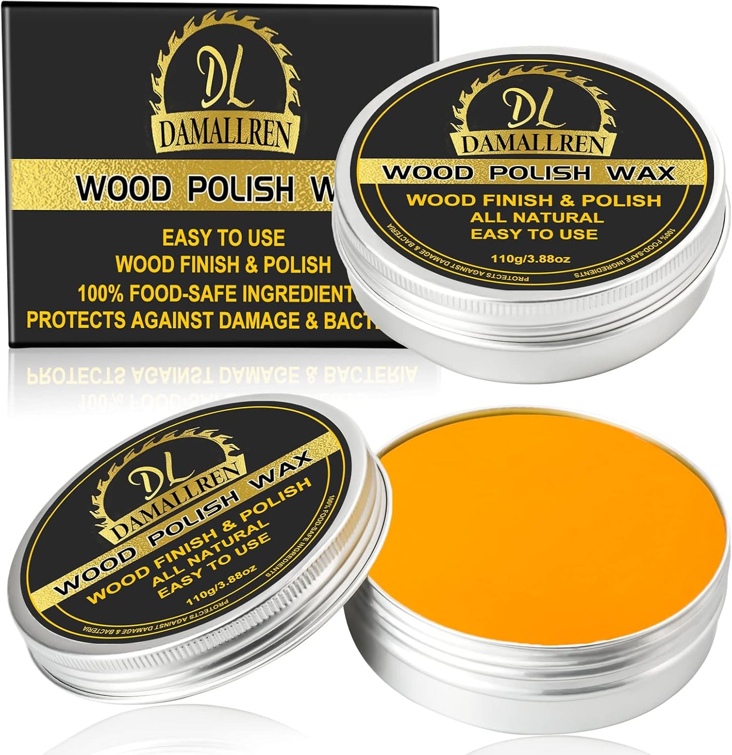 Beeswax Furniture Polish, Wood Seasoning Beeswax for Furniture Waterproof & Repair Wood Wax