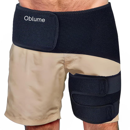 Hip Brace for Sciatica Pain Relief Devices, Belt Flexor Compression Ortho Wrap Sciatic Nerve, Groin Pelvic Strain Suport, Thigh Hamstring Pull, Adjustable Stabilizer Women & Men Both legs