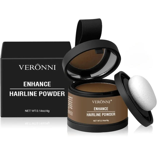 Hairline Powder Root Touch Up Hair Color, Natural and Non-greasy Root Cover up for Women and Men (Light Brown, 11)