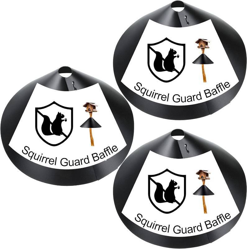 Hotop 3 Pieces Wrap Around Squirrel Baffle 16 Inch Bird Feeder Animal Proof Baffle Guard Around for Protect Hanging Bird Feeder