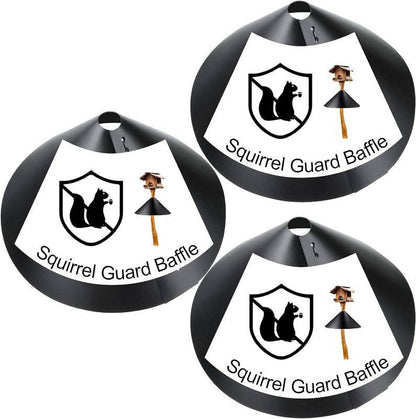 Hotop 3 Pieces Wrap Around Squirrel Baffle 16 Inch Bird Feeder Animal Proof Baffle Guard Around for Protect Hanging Bird Feeder