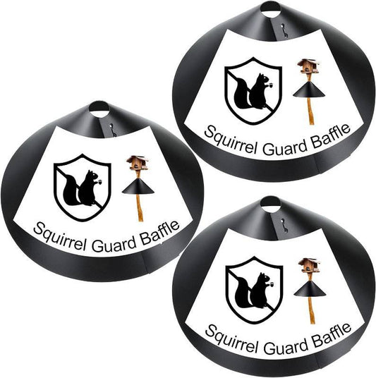 Hotop 3 Pieces Wrap Around Squirrel Baffle 16 Inch Bird Feeder Animal Proof Baffle Guard Around for Protect Hanging Bird Feeder