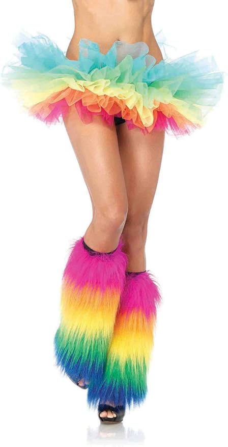 Leg Avenue Women's Rainbow Organza Tutu (TUTU ONLY)