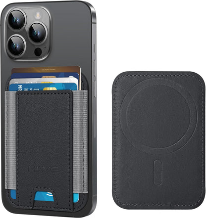 Magnetic Wallet for iPhone 17/16/15/14/13/12 Series, 7 Cards Holder, Magnetic Phone Wallets, 2 Slots, Black?Grey