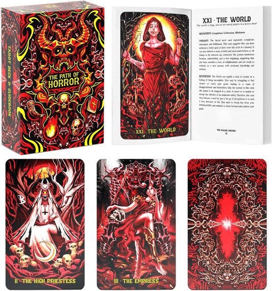 The Path of Horror Tarot Card Deck and Guidebook