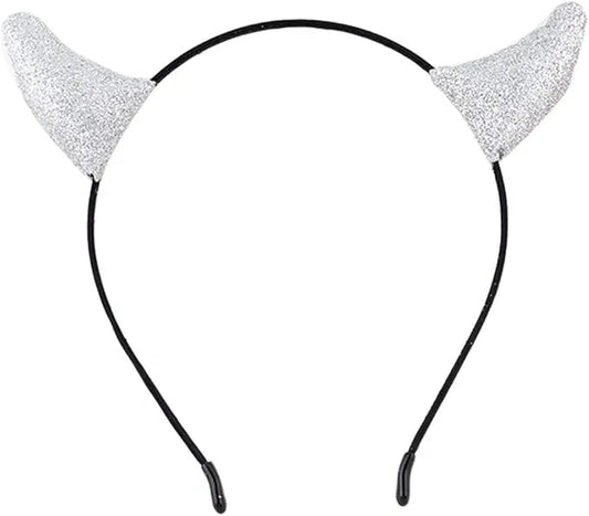 Glitter Devil Horns Headband Halloween Fancy Dress Cosplay Hairband