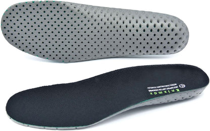 Memory Foam Insoles Black – Super Soft 5mm Thin Shoe Inserts (Fits US Men's 7-7.5 / Women's 9-9.5) – Breathable Cushion Replacement Soles for Sneakers, Boots & Slippers (Trim-to-Fit)