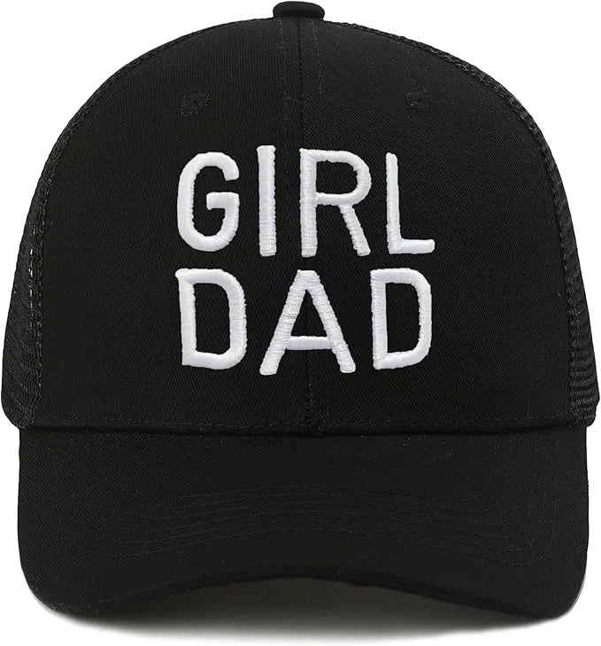 Girl Dad Hat Gifts for Dad Trucker Hats Fathers Day Hat Mesh Baseball Cap Mens Birthday Gift