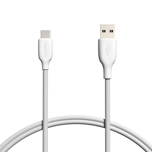 3 Foot, White, USB-C to USB-A 2.0 Fast Charge and Data Transfer Cable, 480Mbps Speed, USB-IF Certified, for Apple iPhone 16/15, iPad, Samsung Galaxy, Tablets, Laptops