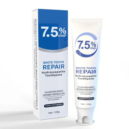 White Tooth Repair Toothpaste with 7.5% nHAP Hydroxyapatite, Mint, 120g