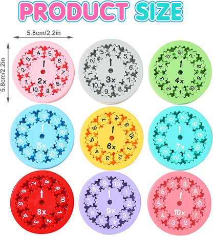 Educational Math Fidget Spinners | Learn Multiplication & Division | Ideal for Classroom Prizes & Stocking Stuffers
