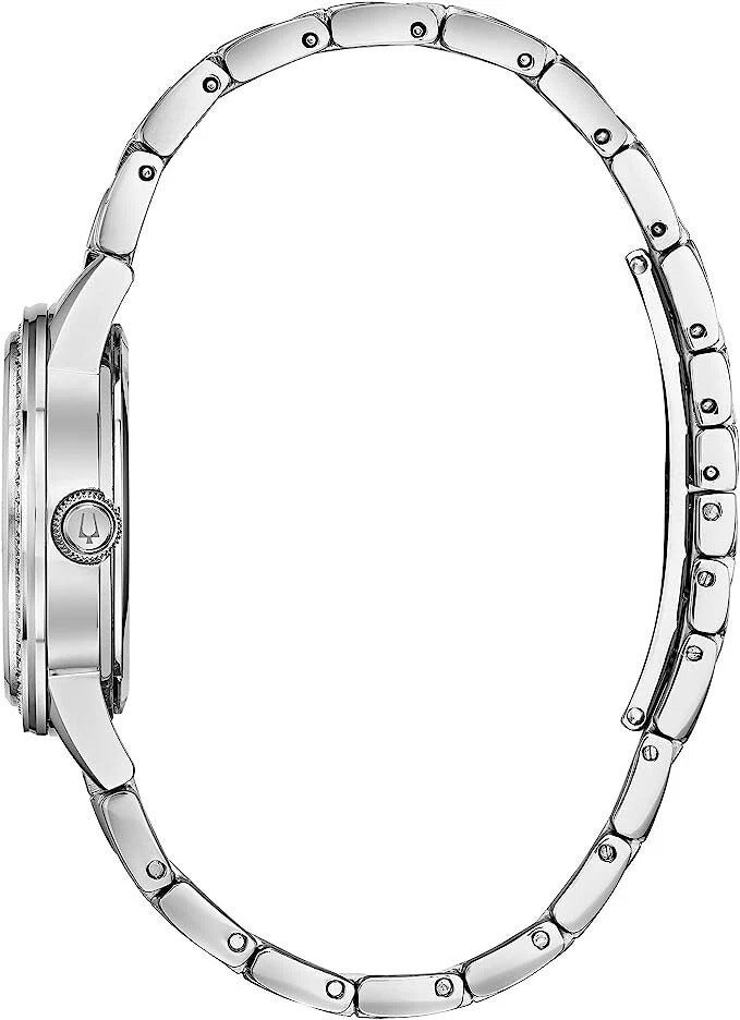 Bulova Ladies’ Floating Crystal TurnStyle Watch 96L257, 130 Crystals