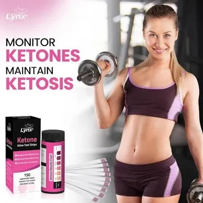 150 Count Leaping Lynx Ketone Urine Test Strips
