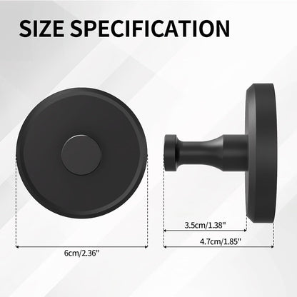 2 Pack Suction Cup Hooks for Shower, Towel Hooks for Bathrooms, Suction Hooks for Windows, Glass, Mirror, Tile, No Drill Shower Hooks for Hanging Loofah, Robe, Matte Black,