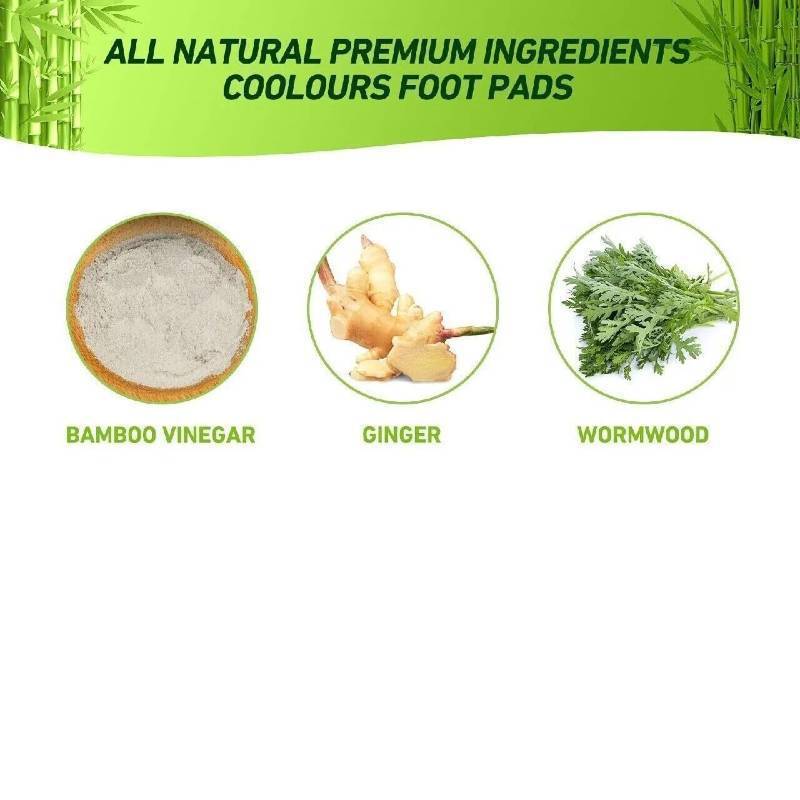 60ct All Natural Deep Cleansing Foot Pads for Better Sleep Stress Pain Relief