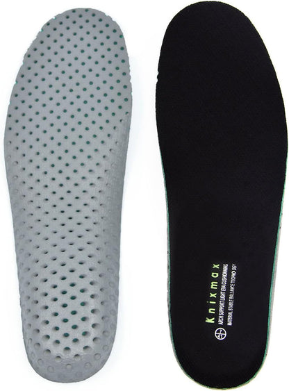 Memory Foam Insoles Black – Super Soft 5mm Thin Shoe Inserts (Fits US Men's 7-7.5 / Women's 9-9.5) – Breathable Cushion Replacement Soles for Sneakers, Boots & Slippers (Trim-to-Fit)