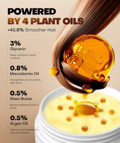 Collagen Hair Mask for Deep Conditioning, Keratin Hair Treatment with 4 Hydrolyzed Proteins, Moroccan & Avocado Oils Conditioner for Nourish, Calendula Gentian Extracts Care Dry & Damaged Hair