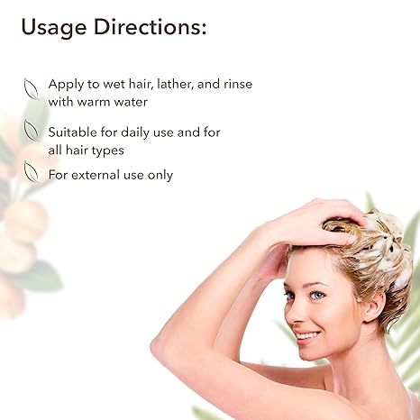 ECOLATIÈR Argan Oil Shampoo – 98.6% Natural, Vegan, Hydrating & Strengthening, Almond Oil & Hibiscus Extract for Revitalized Hair, Gentle for All Hair Types, 8.5 Fl Oz / 250ml