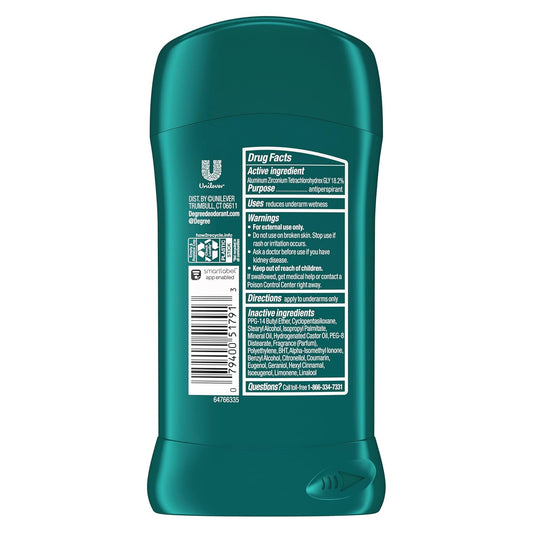 Degree Men Ultra Fresh Antiperspirant Deodorant Stick for Men Cool Rush 2.7 oz