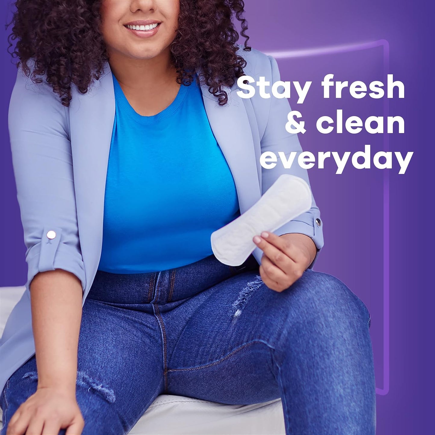 Always Daily Extra Protect Liners, Long Length, Unscented Panty Liners, 2 Packs of 54, 108 Count