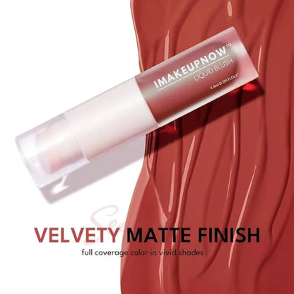 Liquid Blush Stick for Cheeks Natural Matte Finish Make Up, High Pigment Blush Stick Long-lasting Dewy Cheek Tint With Build in Brush#L003