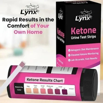 150 Count Leaping Lynx Ketone Urine Test Strips