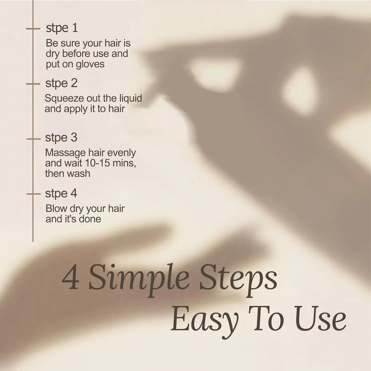 Hair Dye Shampoo 3 in 1, Hair Color Shampoo, Semi-Permanent Hair Color, Chestnut Brown Hair Dye, Safe & Professional Hair Dye Shampoo, Easy To Use, For Salon & Home 16.9 FL OZ (Chestnut Brown)