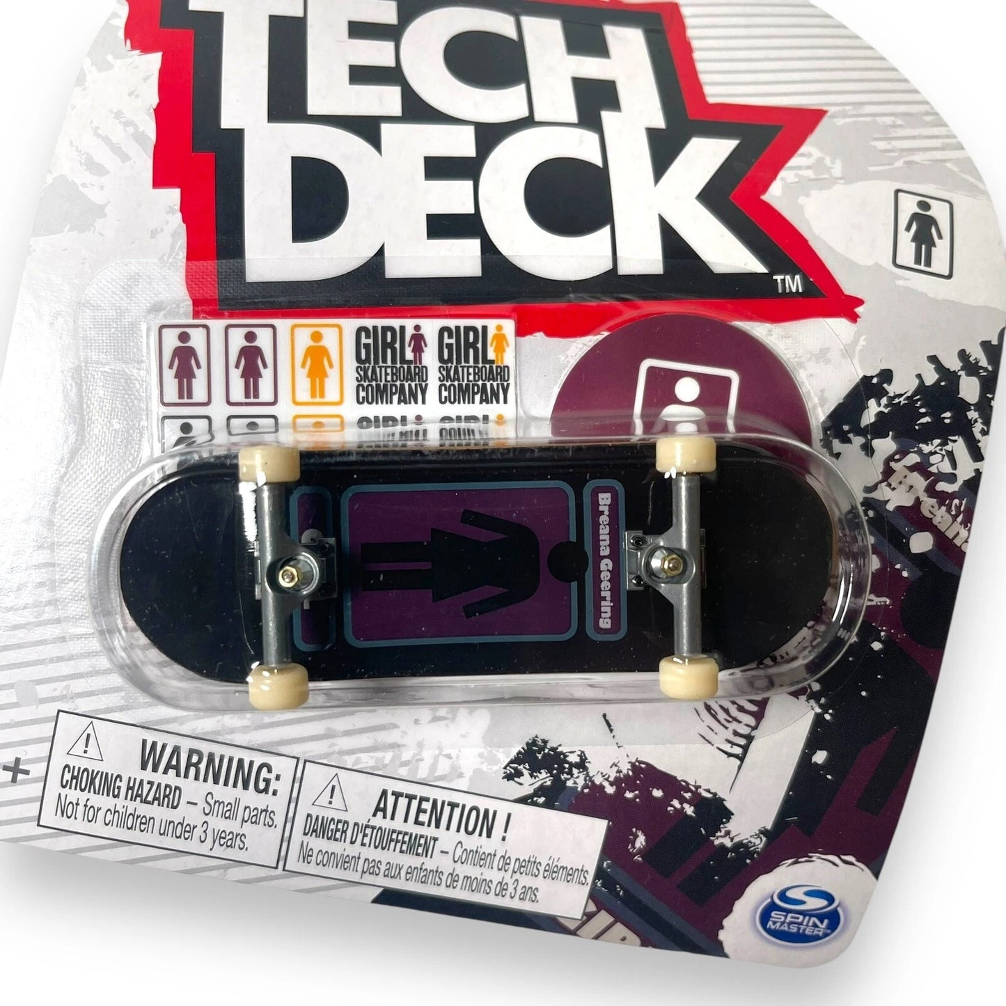 New Tech Deck Fingerboard Featuring Breana Geering from The Girl Skateboard Company