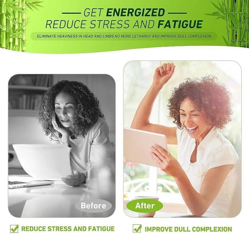 60ct All Natural Deep Cleansing Foot Pads for Better Sleep Stress Pain Relief