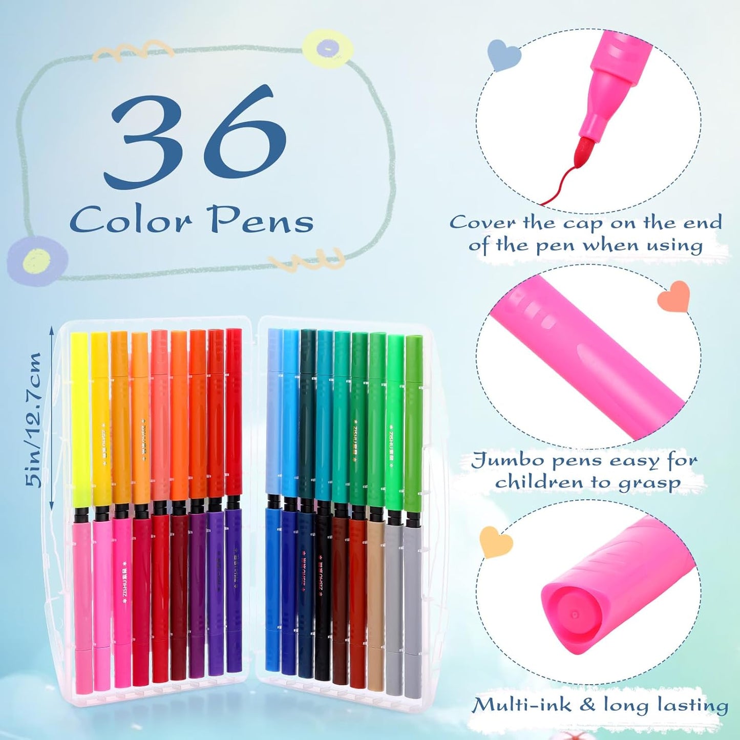 10 Pcs DIY Blank Kite Kit Paper Kites Bulk with 36 Pcs Watercolor Pens and 196.85 ft Kite String Kite Making Kit for Kids Girls Boys Outdoor Park Beach Activities Educational Games Party Favors