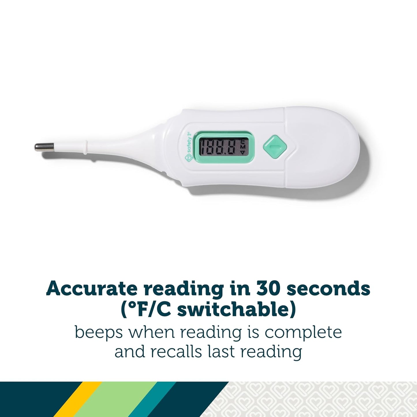 3-in-1 Nursery Thermometer; for Underarm, Oral, and Rectal Use