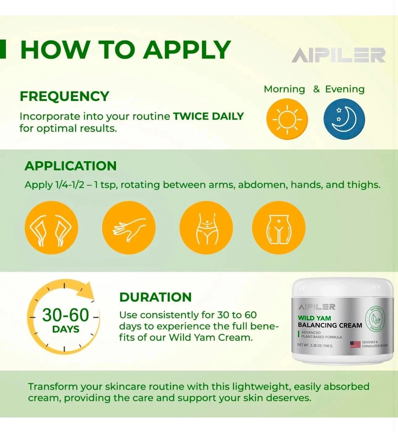 Wild Yam Cream Hormone Balance: Natural-Advanced Plant-based Formula For Menopause & Menstrual Support