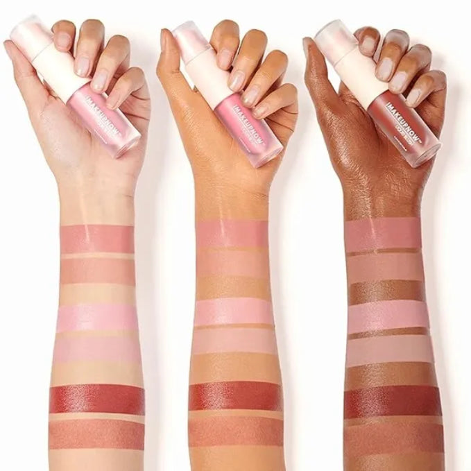 Liquid Blush Stick for Cheeks Natural Matte Finish Make Up, High Pigment Blush Stick Long-lasting Dewy Cheek Tint With Build in Brush#L002