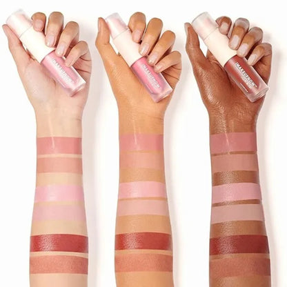 Liquid Blush Stick for Cheeks Natural Matte Finish Make Up, High Pigment Blush Stick Long-lasting Dewy Cheek Tint With Build in Brush#L002