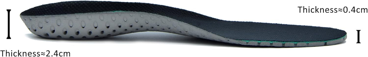 Memory Foam Insoles Black – Super Soft 5mm Thin Shoe Inserts (Fits US Men's 7-7.5 / Women's 9-9.5) – Breathable Cushion Replacement Soles for Sneakers, Boots & Slippers (Trim-to-Fit)