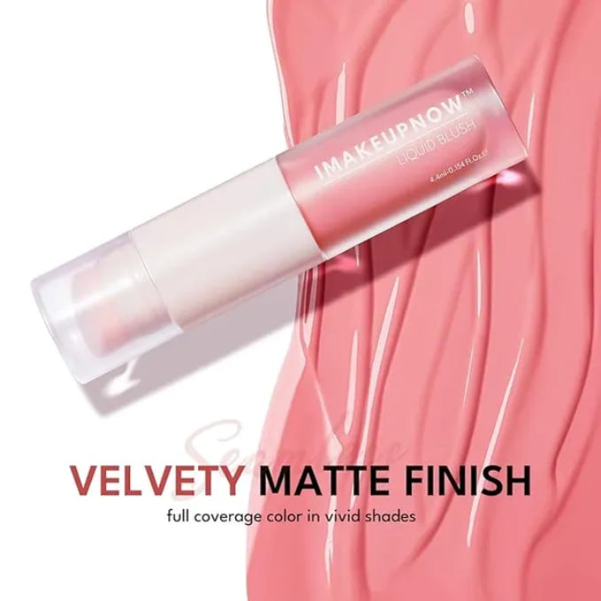 Liquid Blush Stick for Cheeks Natural Matte Finish Make Up, High Pigment Blush Stick Long-lasting Dewy Cheek Tint With Build in Brush#L002
