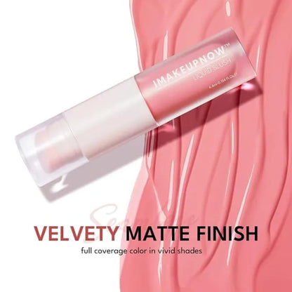 Liquid Blush Stick for Cheeks Natural Matte Finish Make Up, High Pigment Blush Stick Long-lasting Dewy Cheek Tint With Build in Brush#L002
