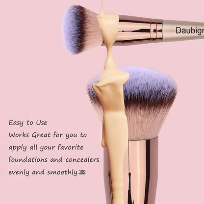 Dual-ended Foundation Brush Concealer Brush Perfect for Any Look Premium Luxe Hair Rounded Tapered Flawless Brush