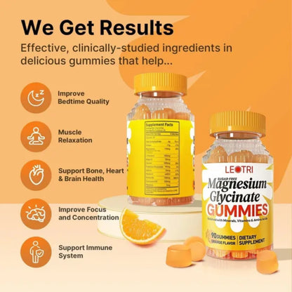90 Count Magnesium Glycinate Gummies High Absorption